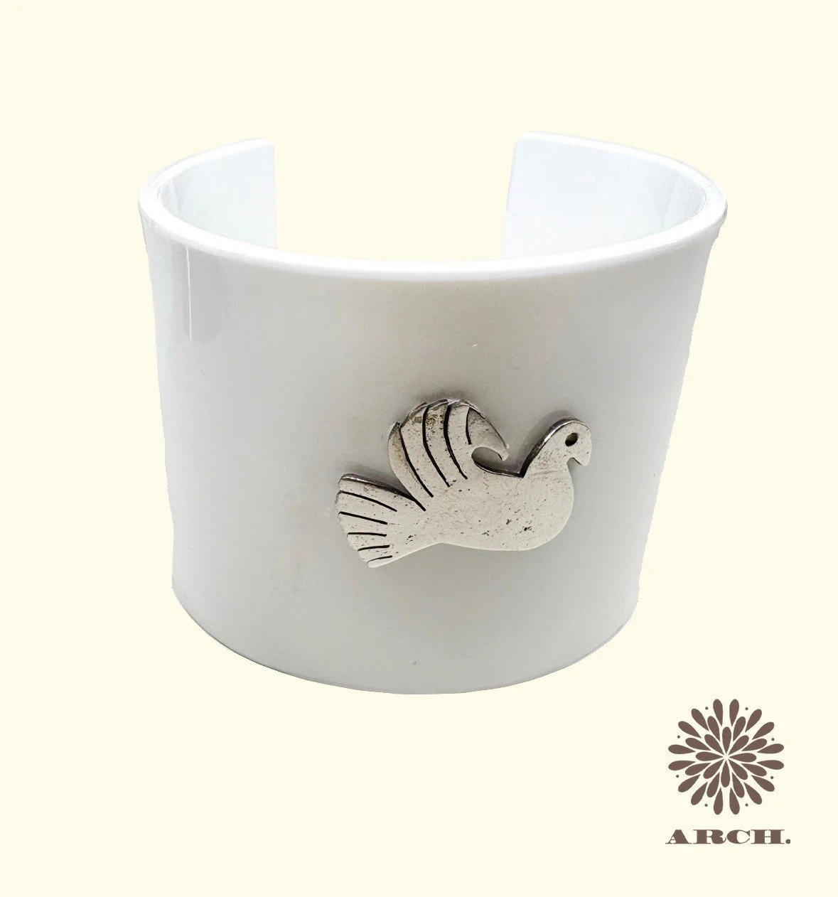 Vintage Sterling & Resin Cuff