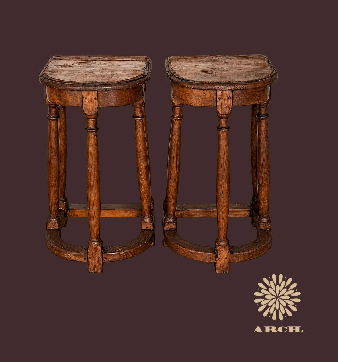 Antique Belgian Side Tables