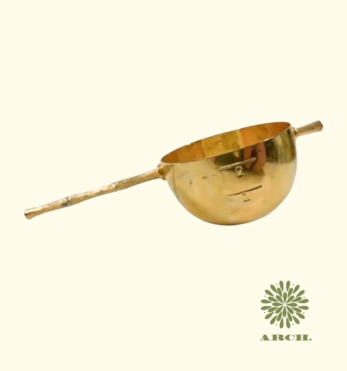 Napier Gold Plate Bamboo Cocktail Jigger