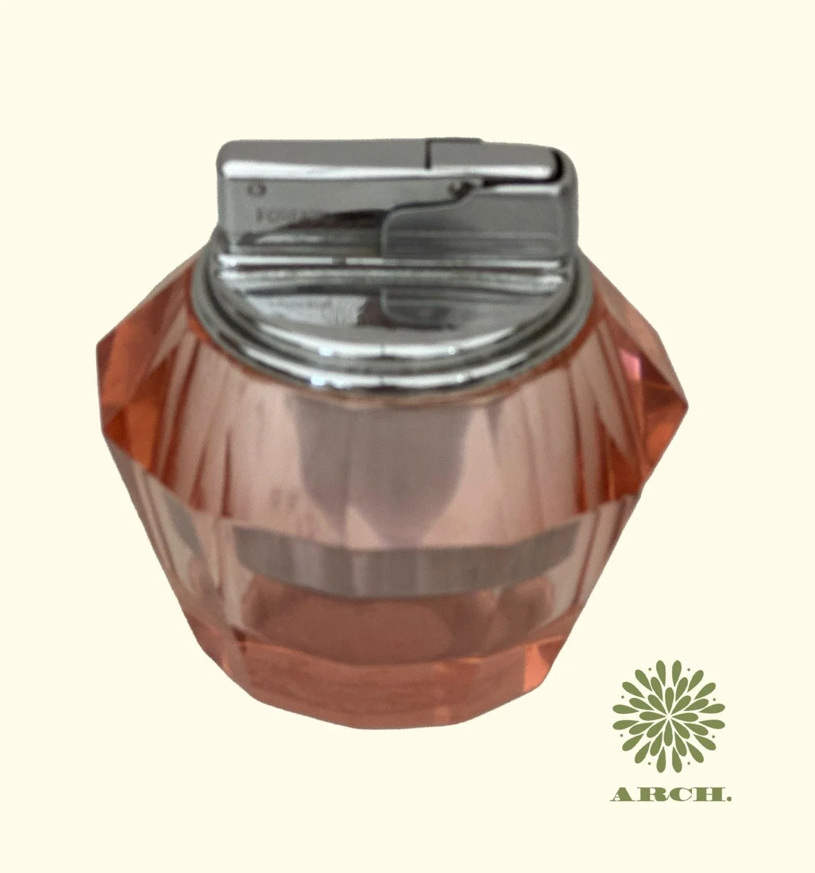 Vintage Faceted Glass Lighter.jpeg