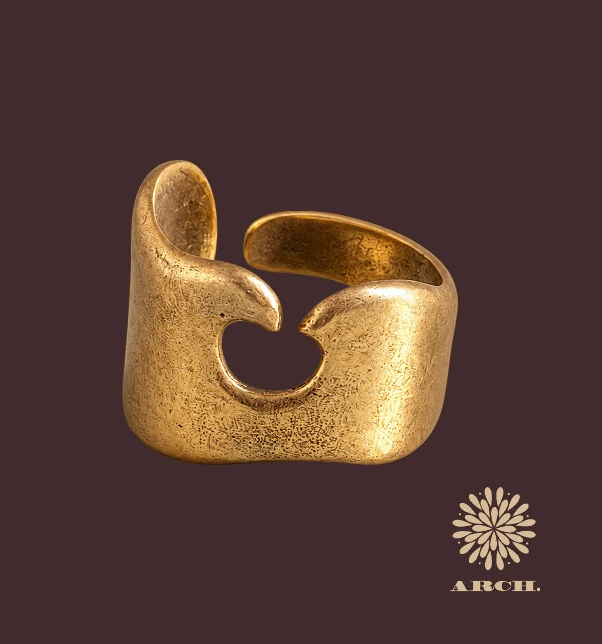 Vintage Artisan-Made Brass Ring