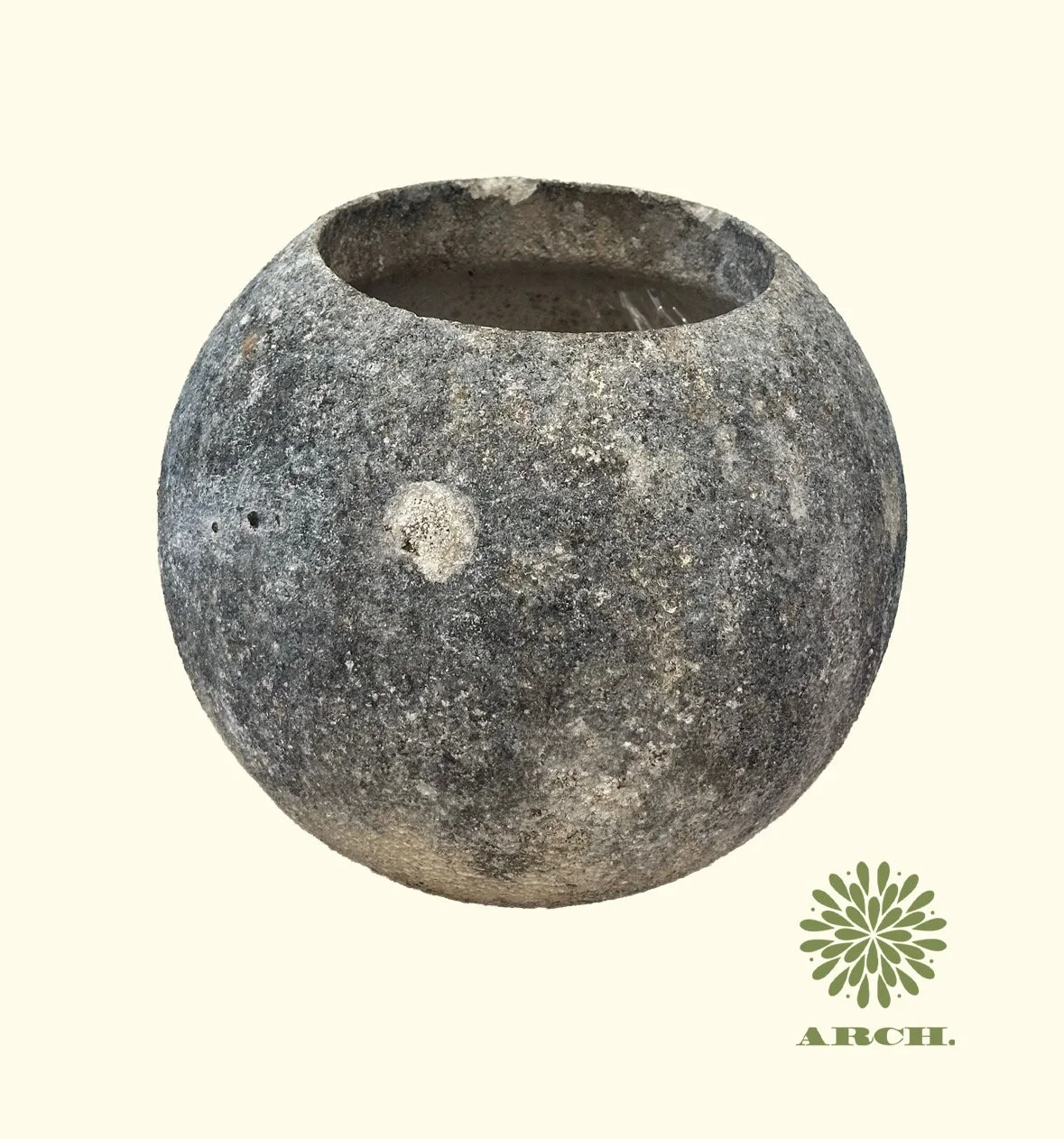Vintage Belgian Small Round Planter