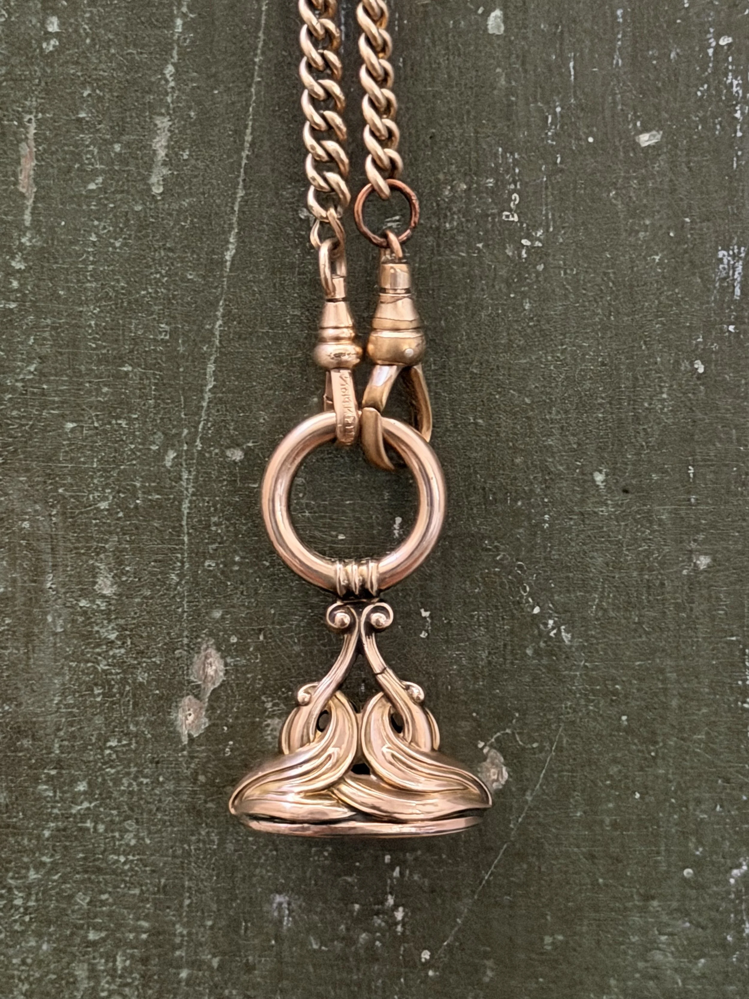 Vintage Watch Fob Necklace