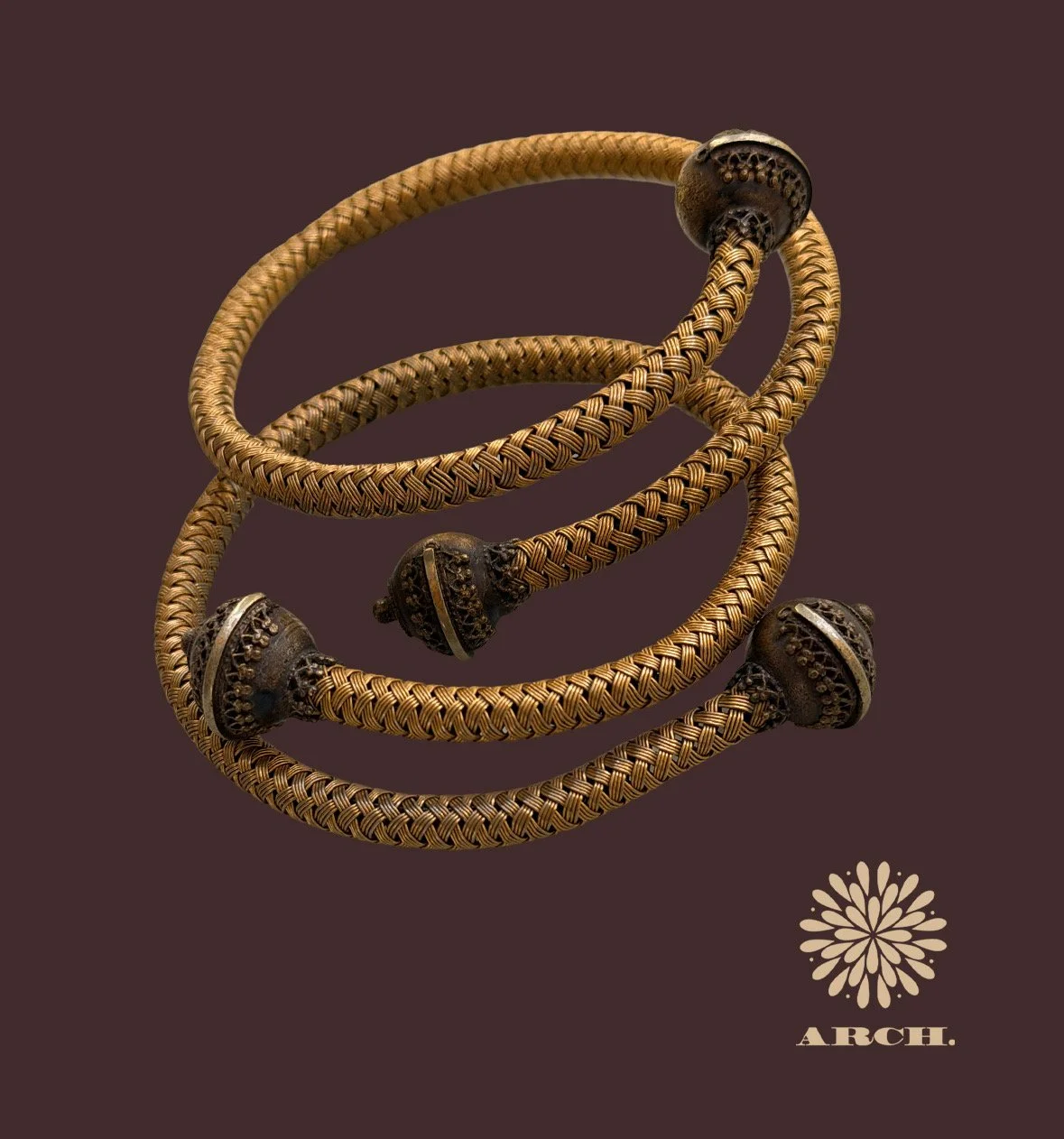 Victorian Woven Mesh Bypass Bracelets