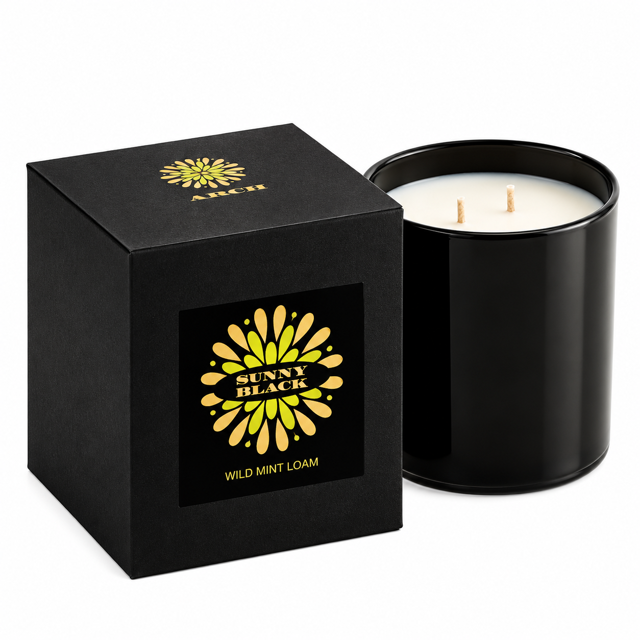 Sunny Black Wild Mint Loam Candle
