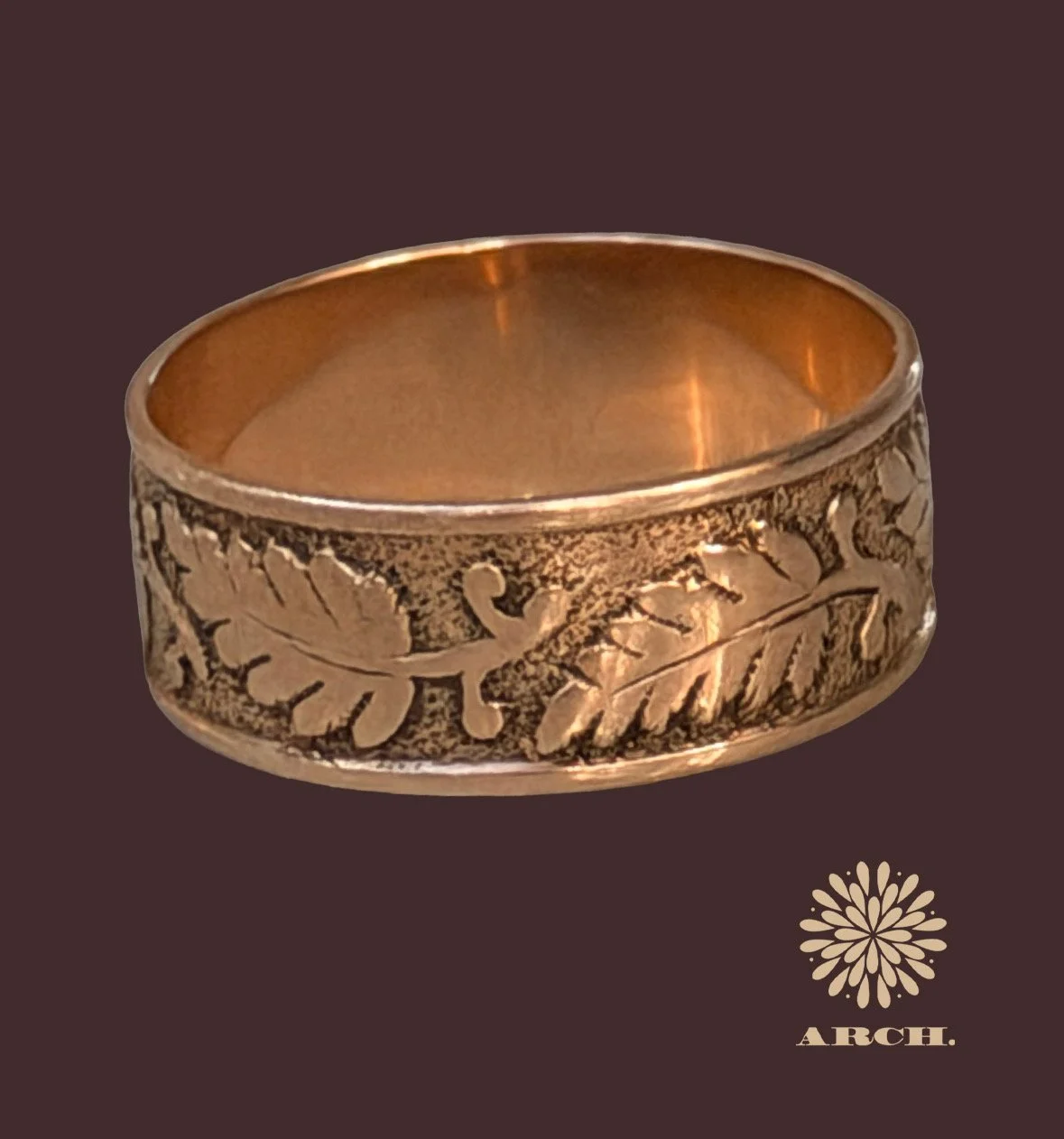 Victorian 14k Ring W/ Leaf Motif