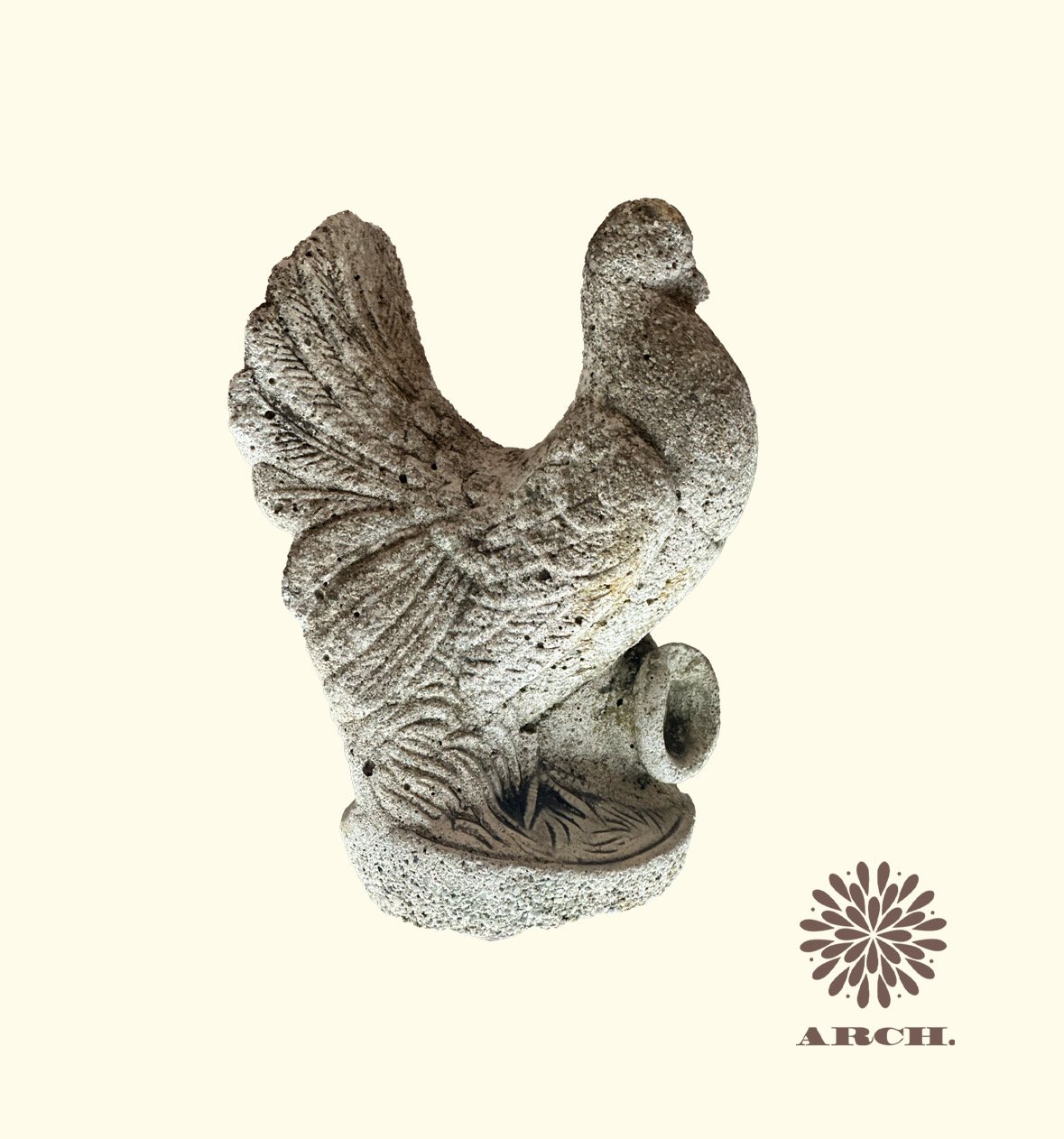 Vintage French Cement Pigeon.jpeg