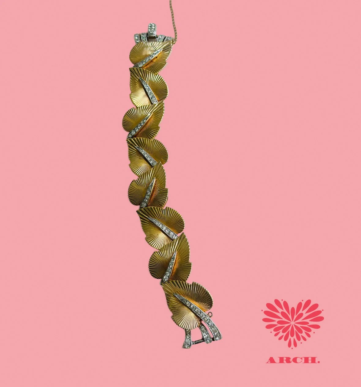 1950s Boucher Leaf Bracelet