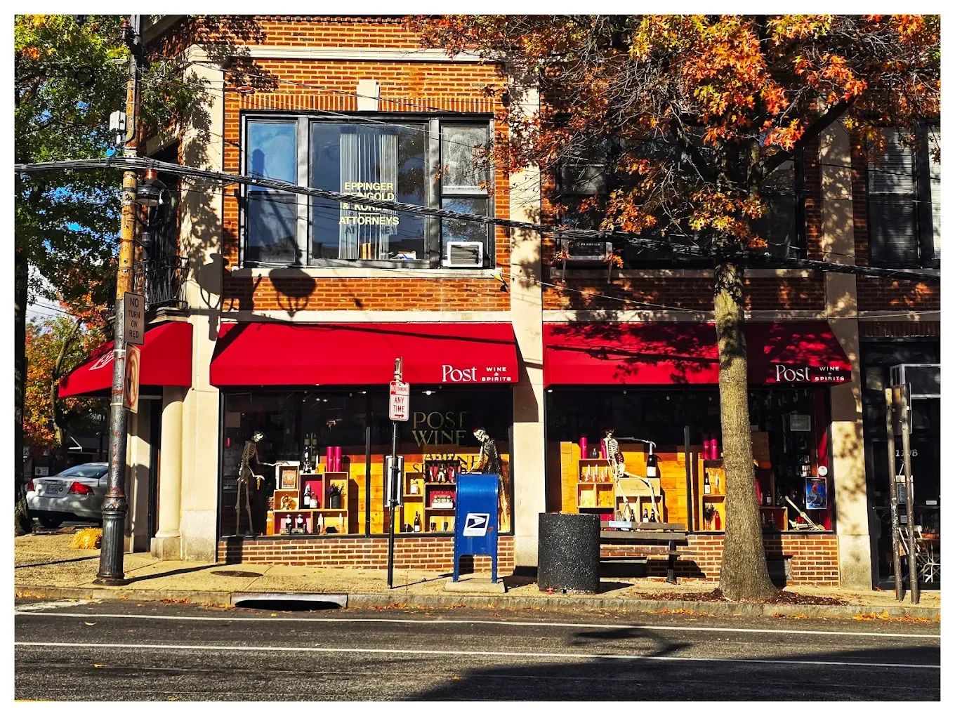 Exterior of Post Wine and Spirits located in Larchmont, NY