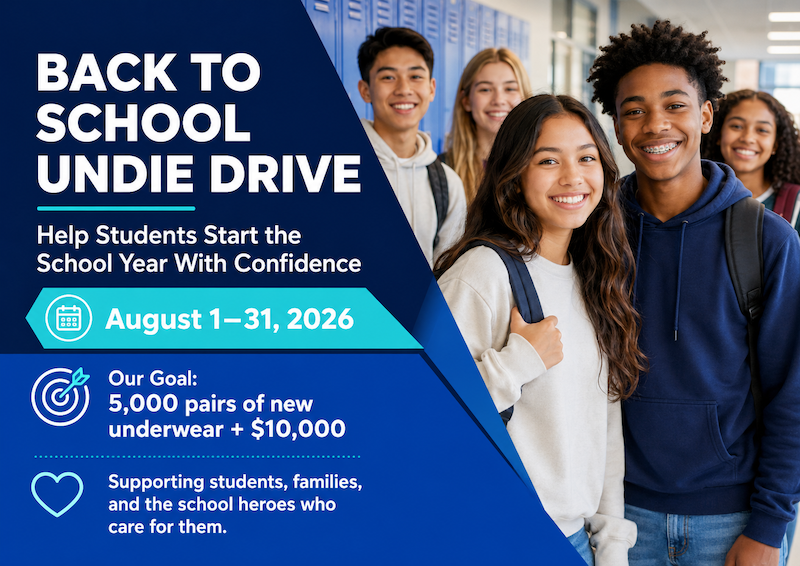 Back To School, Back With Confidence: The Annual Back to School Undie Drive 