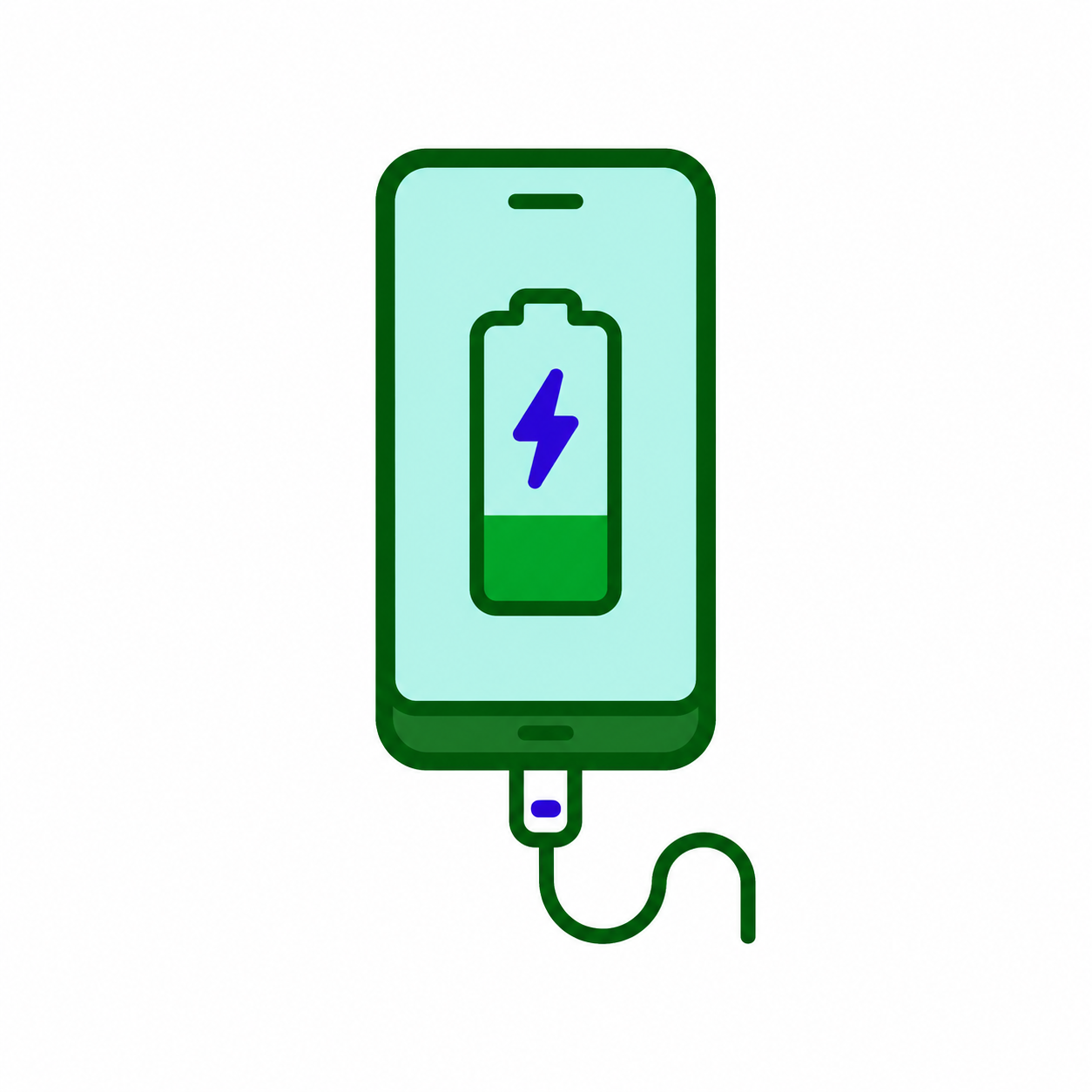 Cell phones charging
