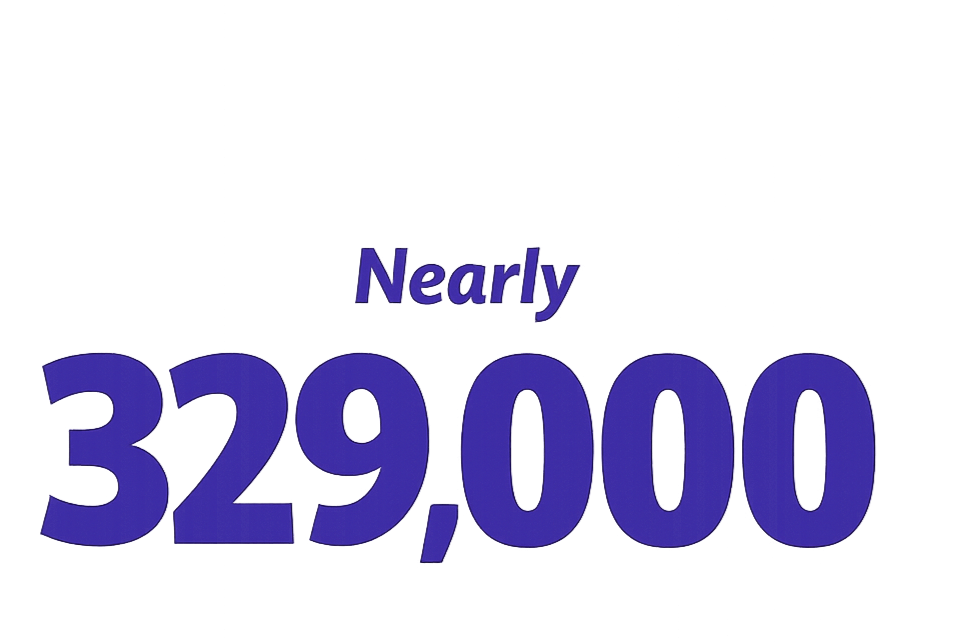 Nearly 329,000