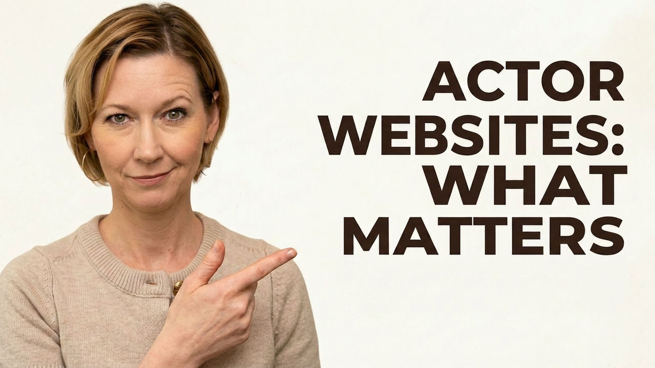I Build Actor Websites — Here's What Actually Matters (And What's a Waste of Time)