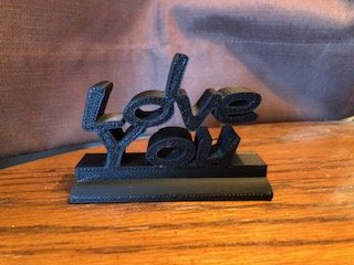 3D "I Love You"