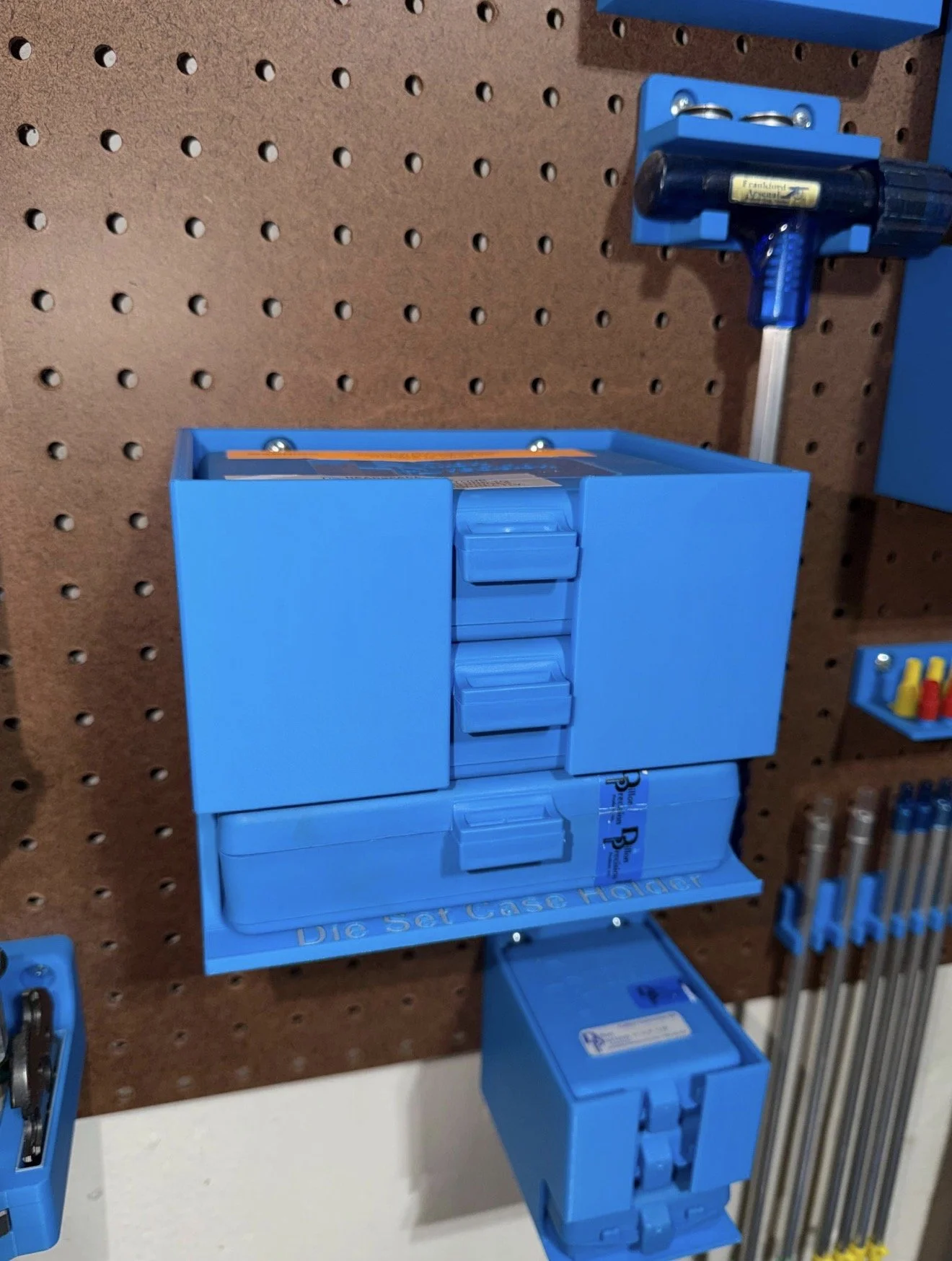 Dillon 550/650/750 Die Set Case Holder — Wall or Pegboard Mount