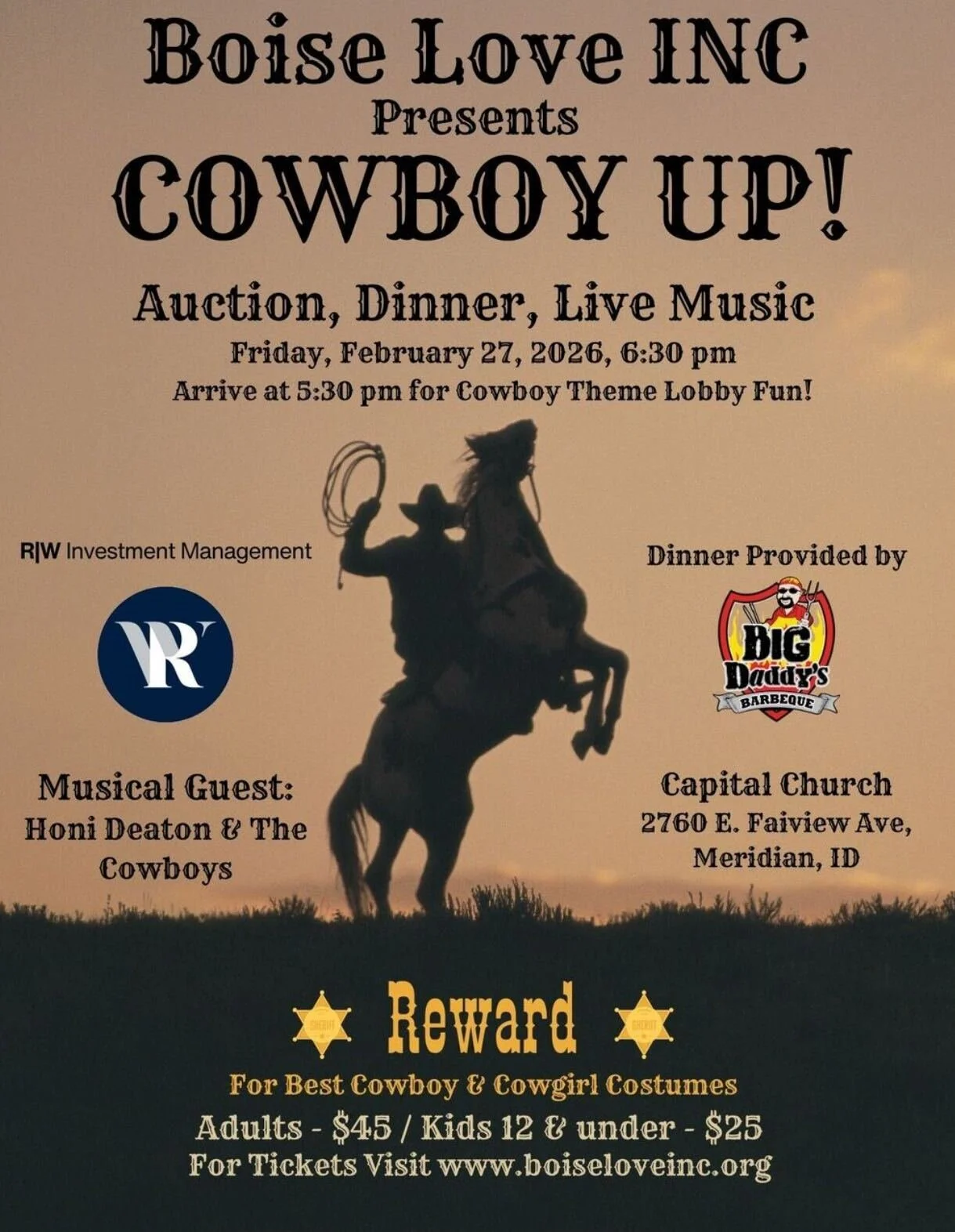 Boise Love INC. COWBOY UP! Annual Fundraiser