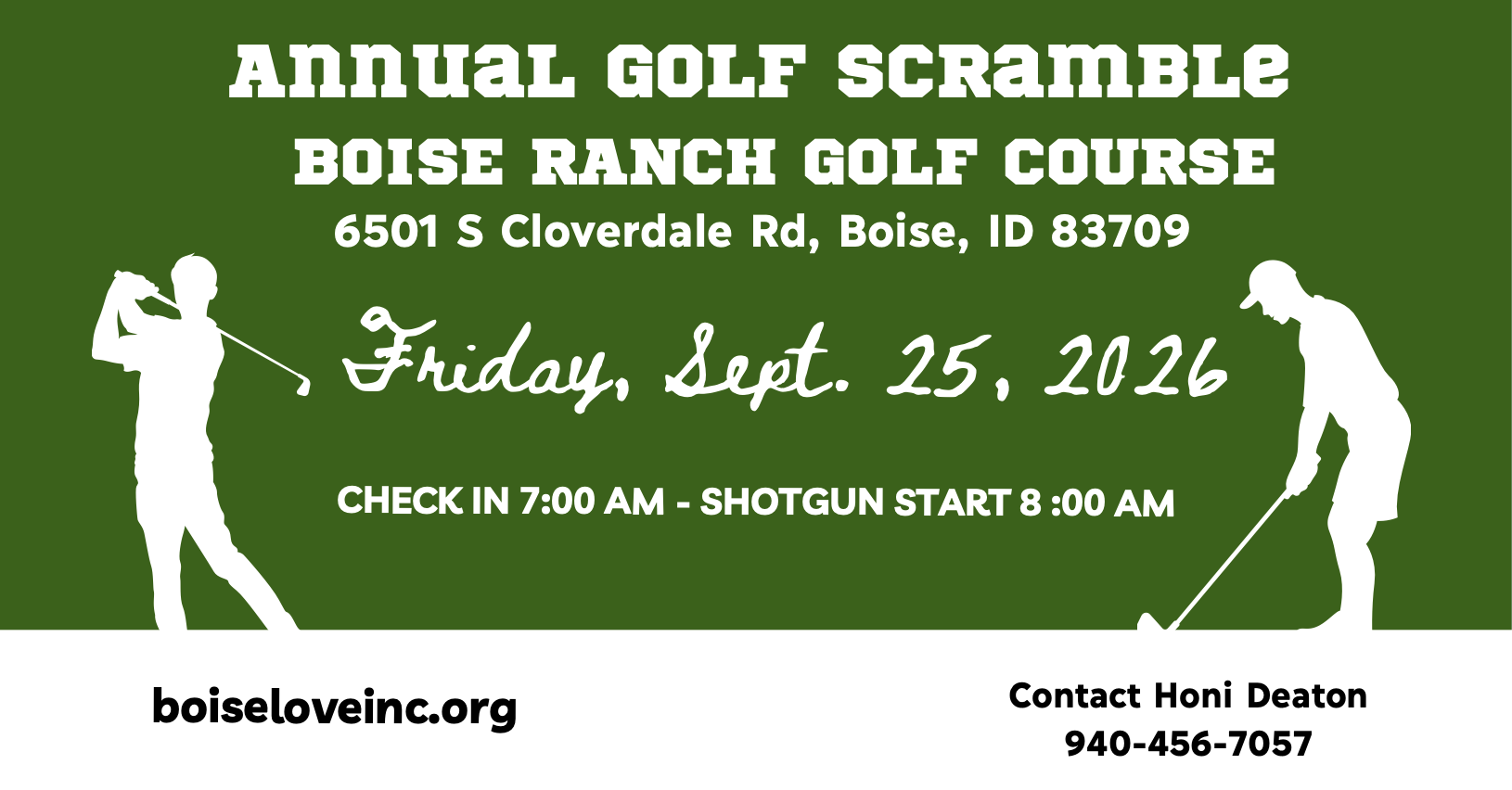 Boise Love Inc - 4th annual Golf scramble