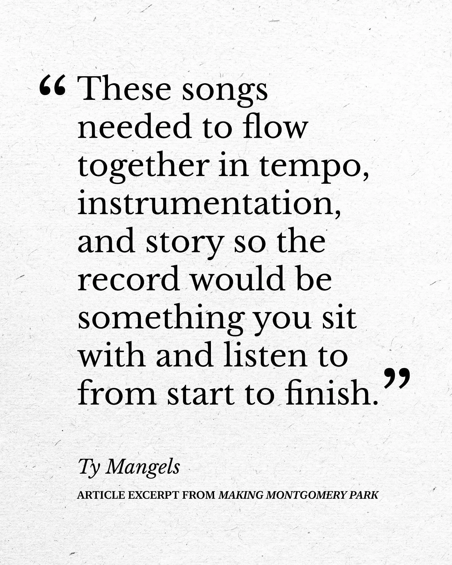 In the process of writing an article on making the Montgomery Park record. What a cathartic journey!

#songwritting #creativity #recording #indierock