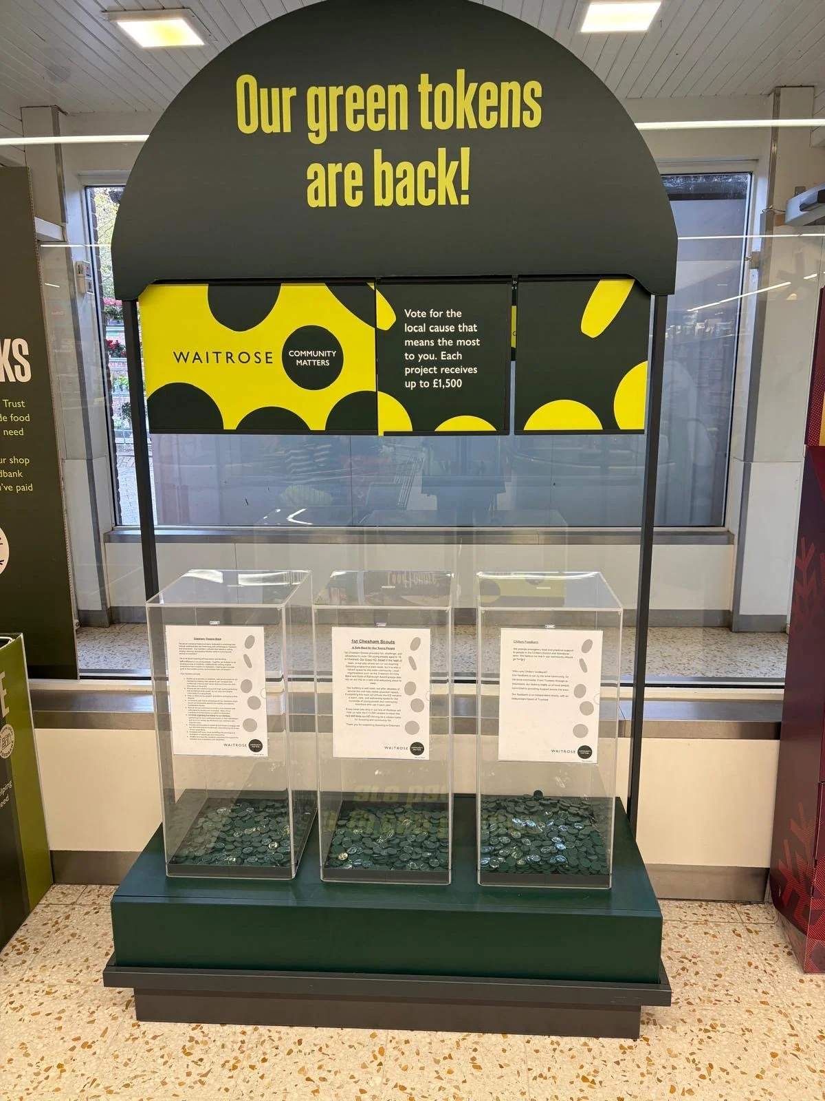 If you shop at Waitrose Chesham, please remember to pop your Community Matters green tokens in the box for The Theatre Shed. 🎭

Every token counts! Thank you for your support 💚