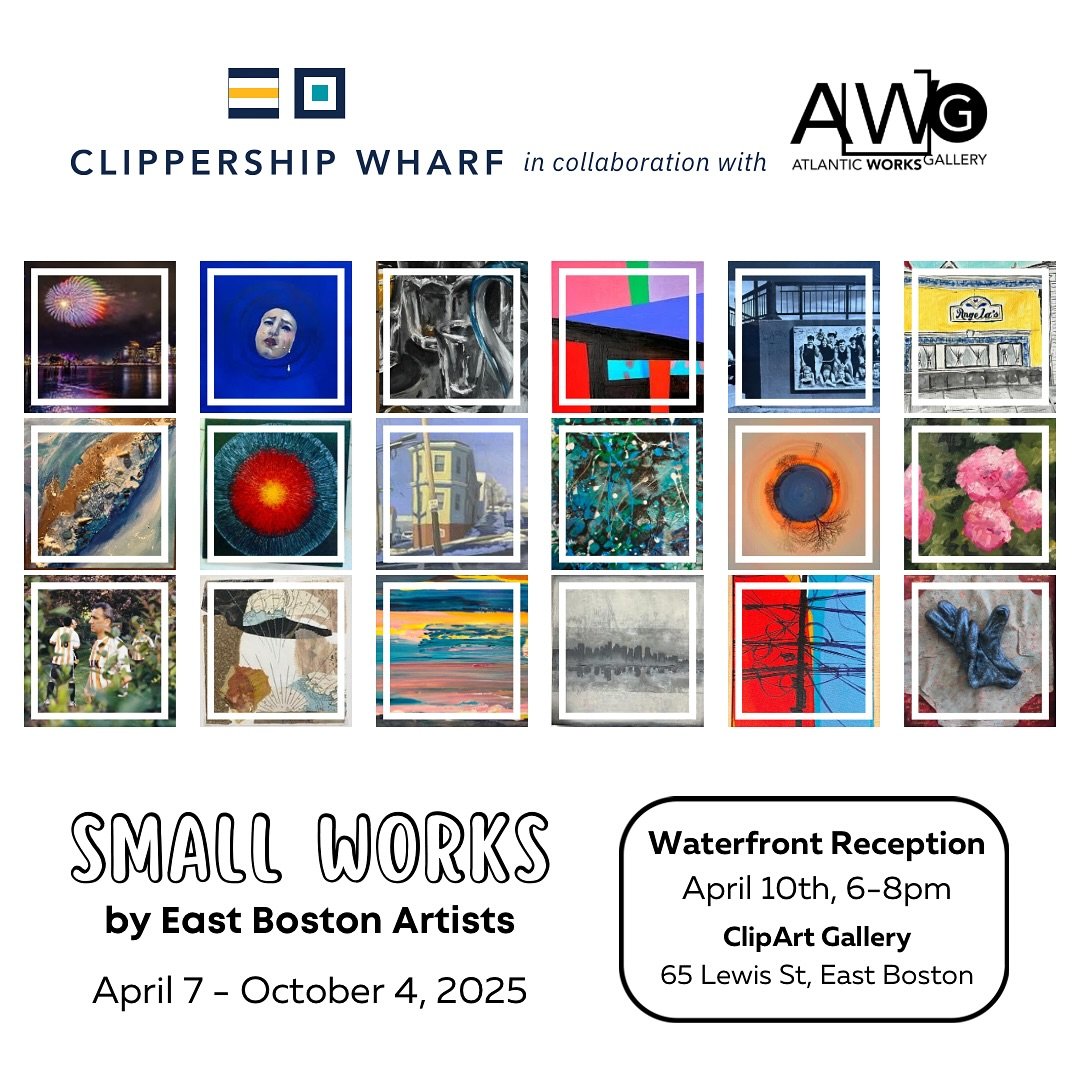 Over 20 of our East Boston Artists Group members have work in this new exhibit at @clippershipwharf curated by @sandrine_arts_and_jewelry and @kristenfreitasart  Stay tuned for the fun, exciting events we have planned for 2025 to celebrate our 25 yea