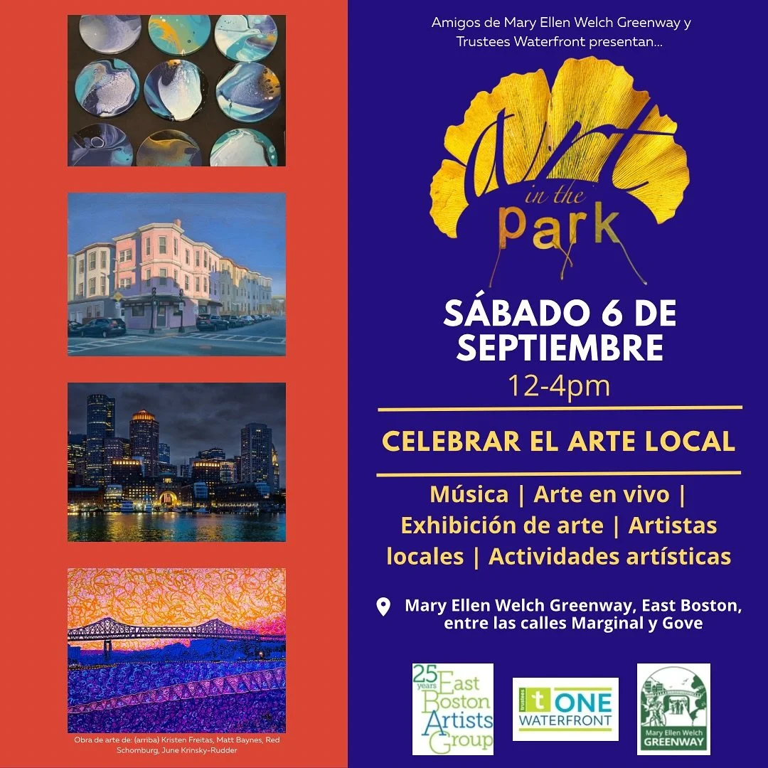 🎨✨ &iexcl;FALTAN 3 SEMANAS! ✨🎨
Art in the Park llega al Mary Ellen Welch Greenway el s&aacute;bado 6 de septiembre, de 12 a 4 PM &mdash; un show de arte al aire libre, gratuito y familiar con m&aacute;s de 20 artistas locales en pintura, cer&aacute