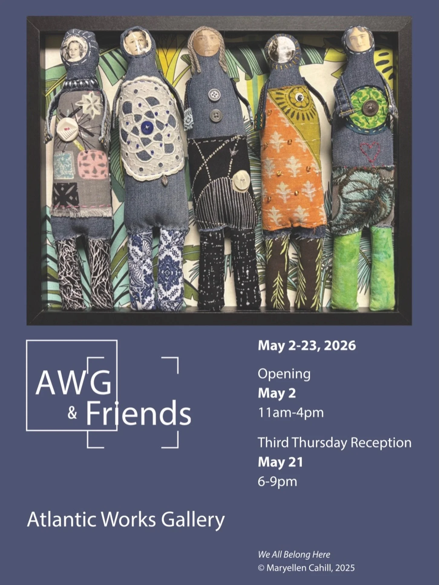 Something special is happening at Atlantic Works Gallery 

Join us for AWG &amp; Friends, a dynamic group exhibition bringing together gallery members and invited artists&mdash;just in time for East Boston Open Studios!

🗓 May 2 &ndash; May 23
🎉 Op