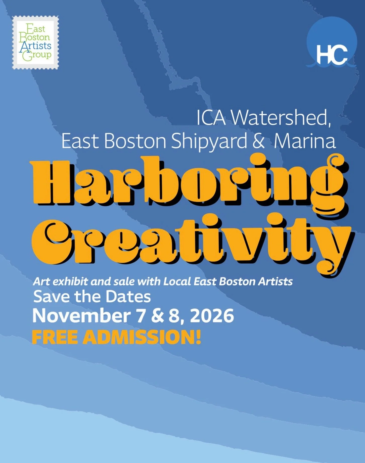 🎨 SAVE THE DATE: Harboring Creativity returns to the ICA Watershed!

Discover art. Meet artists. Find something you love.

Join the East Boston Artists Group for the 4th Annual Harboring Creativity, a free, family-friendly weekend bringing together 