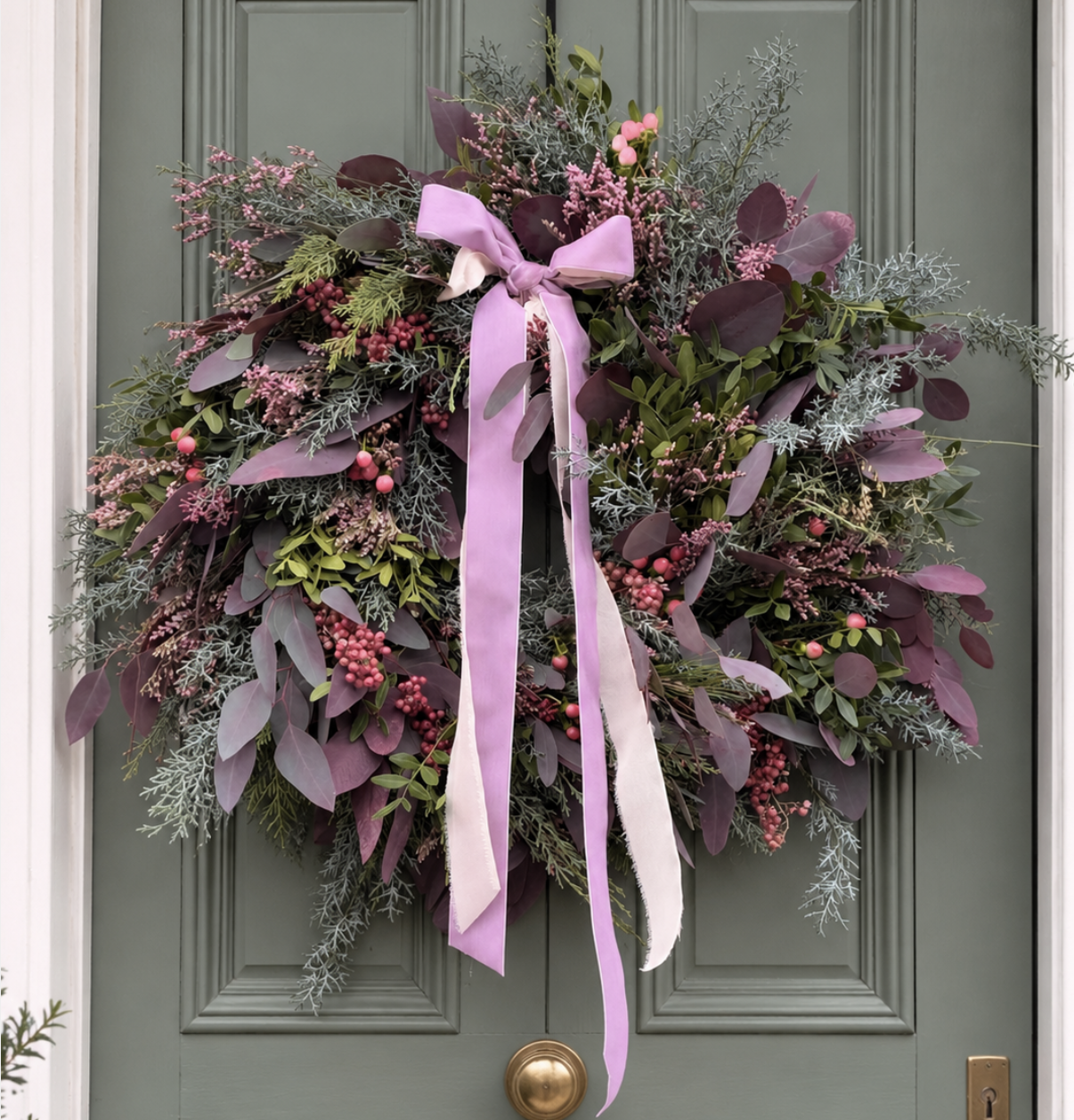 Blush Noël – Luxury Christmas Door Wreath