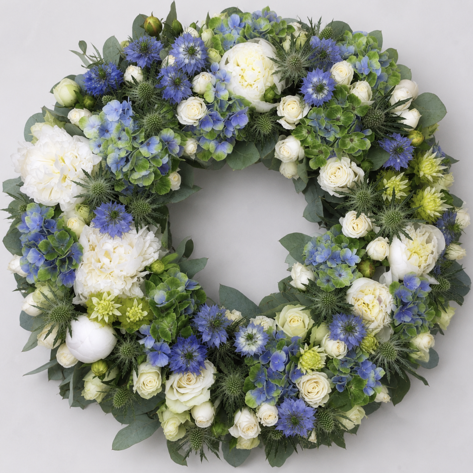 The Highland Blue Tribute Wreath