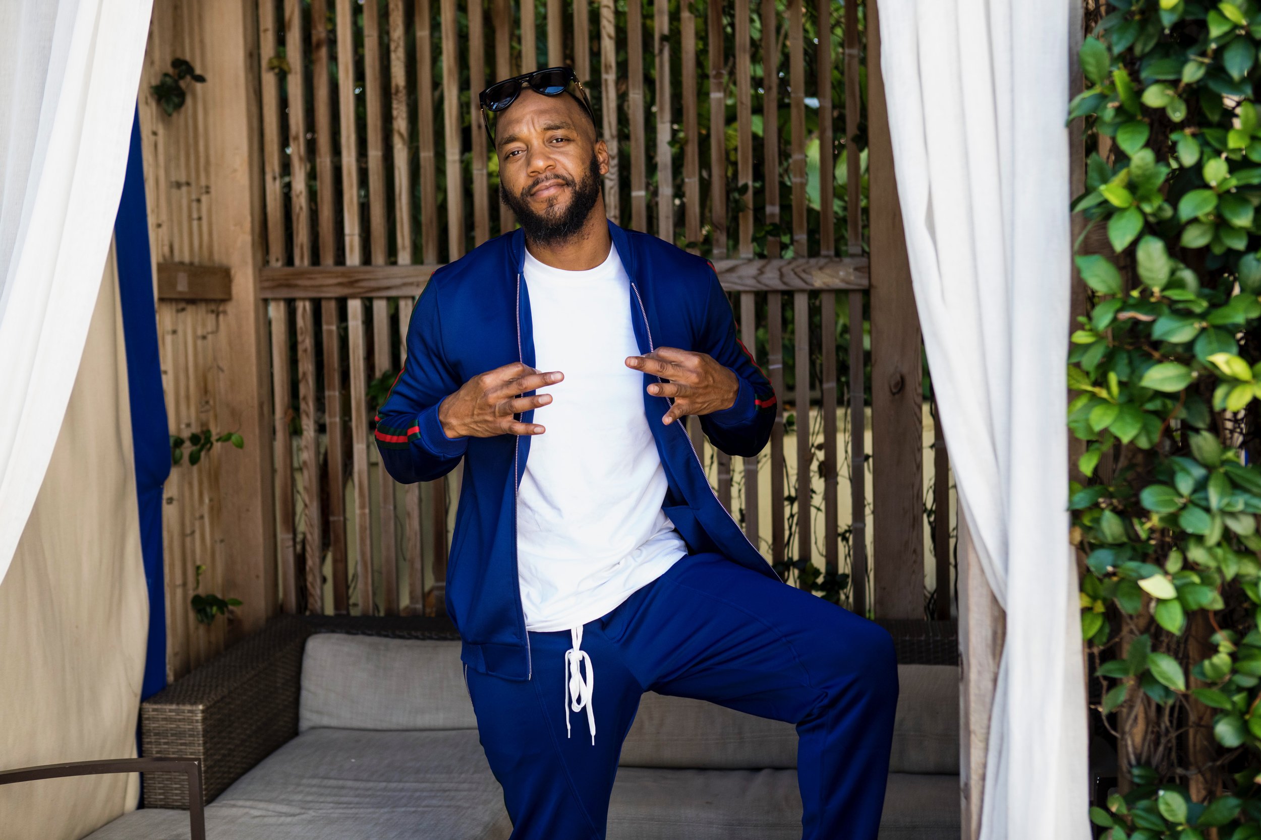 Blue Track Suit