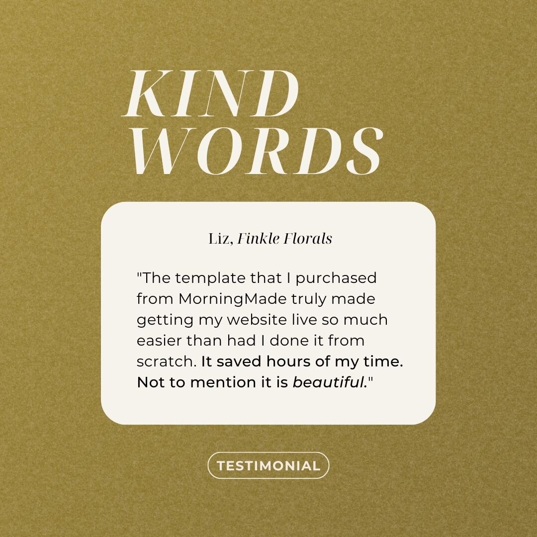 We love hearing success stories from our amazing MorningMade customers! Meet Liz, the creative powerhouse floral farmer behind @finkle_florals. She recently launched her new website using our Daybreak template, and we are oh-so-proud of her! 🚀💻 

L