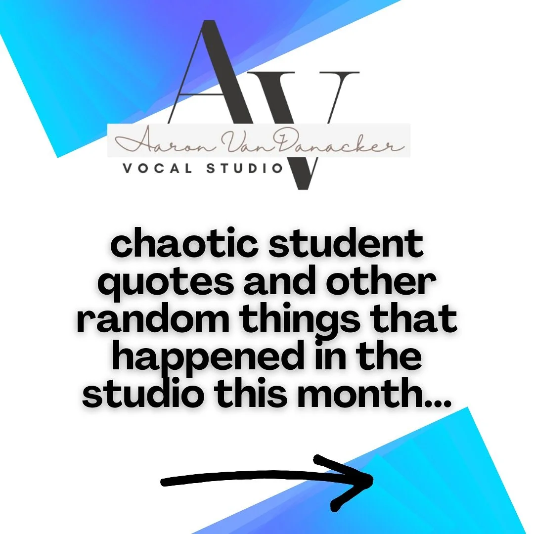 Real talk: I feel like I am the luckiest voice teacher ever because I work with the literal coolest students out there! 🤩 Like, when I was in high school I was definitely not nearly as cool as they are. 😂 As sassy and quirky as a voice studio of hi