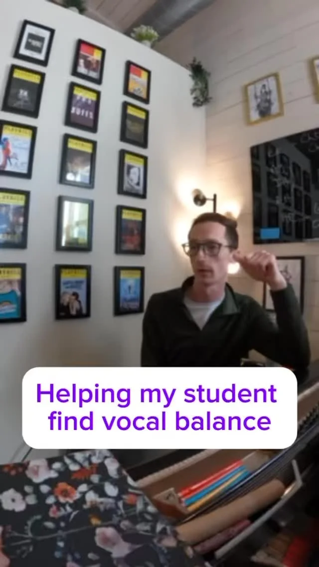 To find vocal balance, we must first identify the tendency preventing us from balance and then do exercises to counteract that tendency! ✨We are listening for the relationship between:
1️⃣Respiration (breath)
2️⃣Phonation (how the vocal folds come t