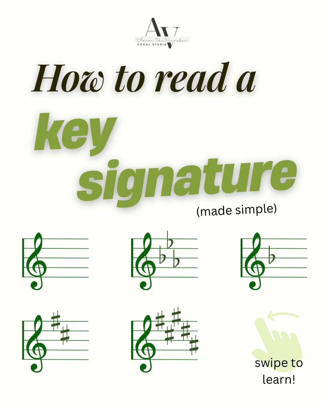 Reading key signatures is easy if you can remember these three key phrases: 
🌟 The last FLAT is FA 👎
🌟 The last SHARP is TI 👆
🌟 If you don&rsquo;t SEE 👀 any sharps or flats, the key is C

Knowing this information is essential for communicating 
