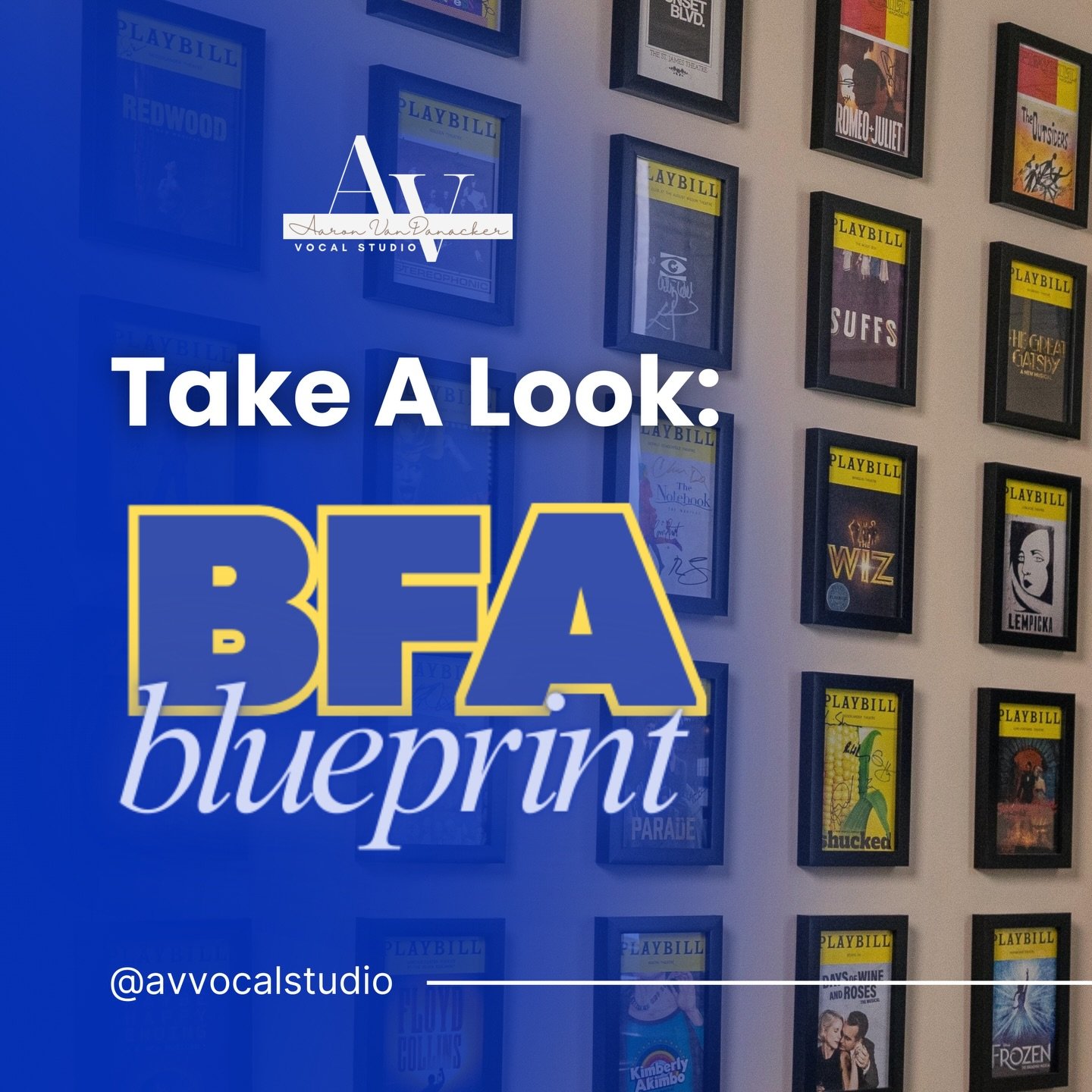 Rising seniors, this one&rsquo;s for you! 🤩 Introducing BFA Blueprint! 💙💛

Want to get involved? Follow these three steps: 
✨ Go to avvocalstudio.com
✨ Attend the virtual Info Meeting on March 22 at 6:30pm
✨ Submit your application from March 25-A