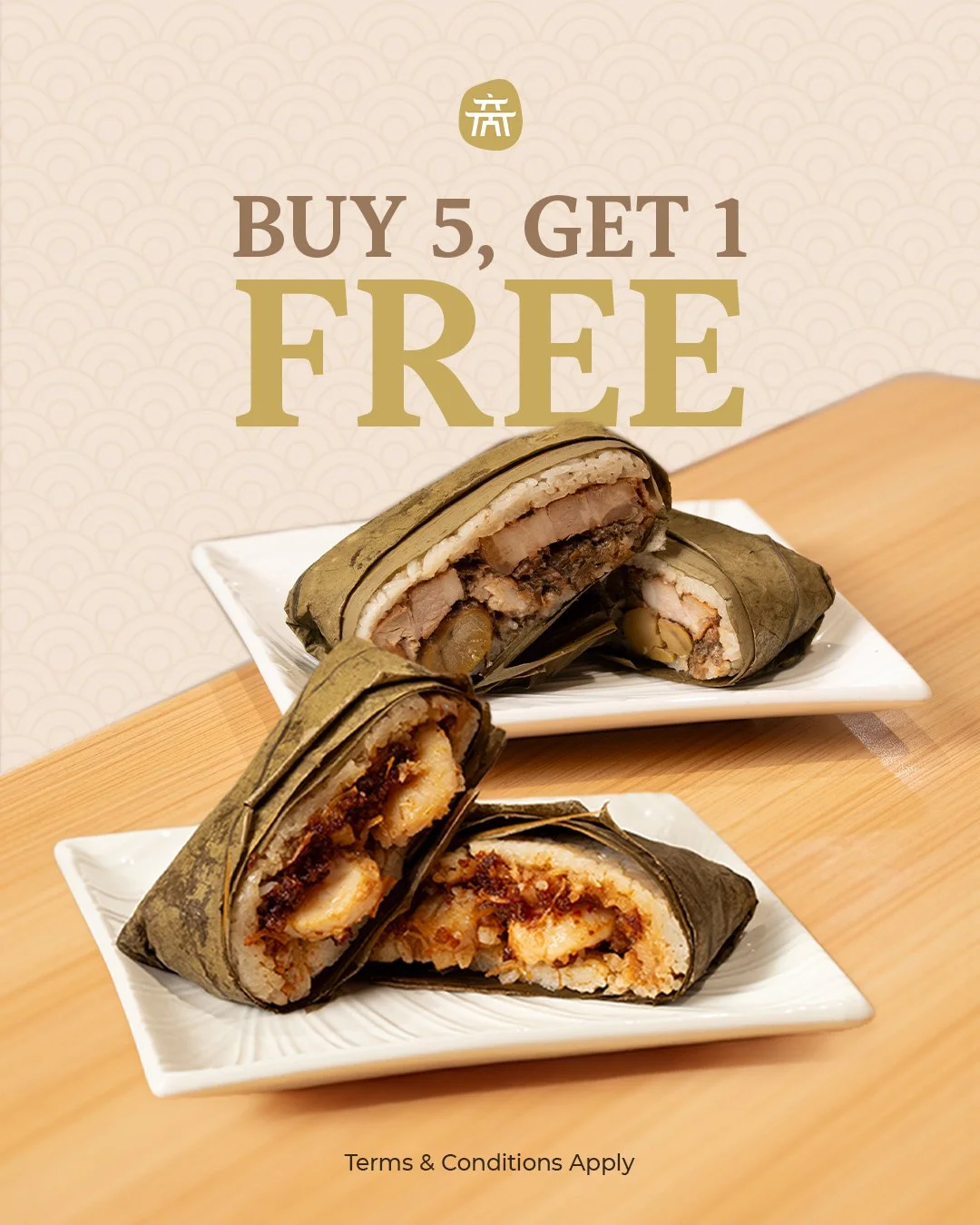 Savour the rich flavours of our handcrafted rice dumplings, made fresh with quality ingredients.

🥢 XO Rice Dumpling with Crab Meat &amp; Australian Scallop &mdash; $10.80
🥢 Cantonese Traditional Rice Dumpling with Chestnut &amp; Pork &mdash; $8.80