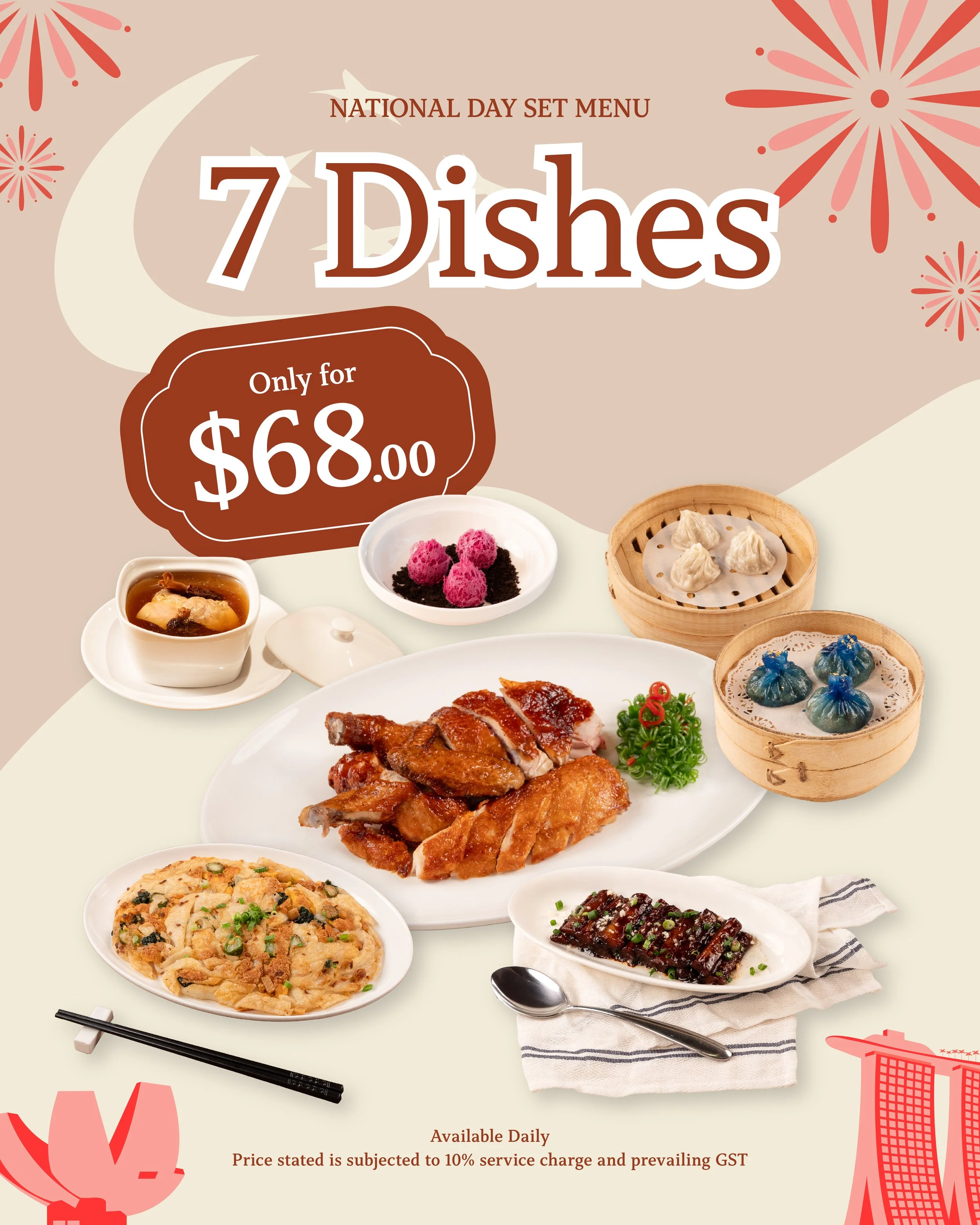 7 Dishes for $68.00 Set Menu