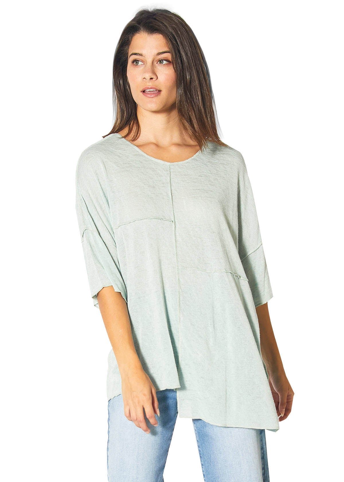 Pieced Tunic in Sage