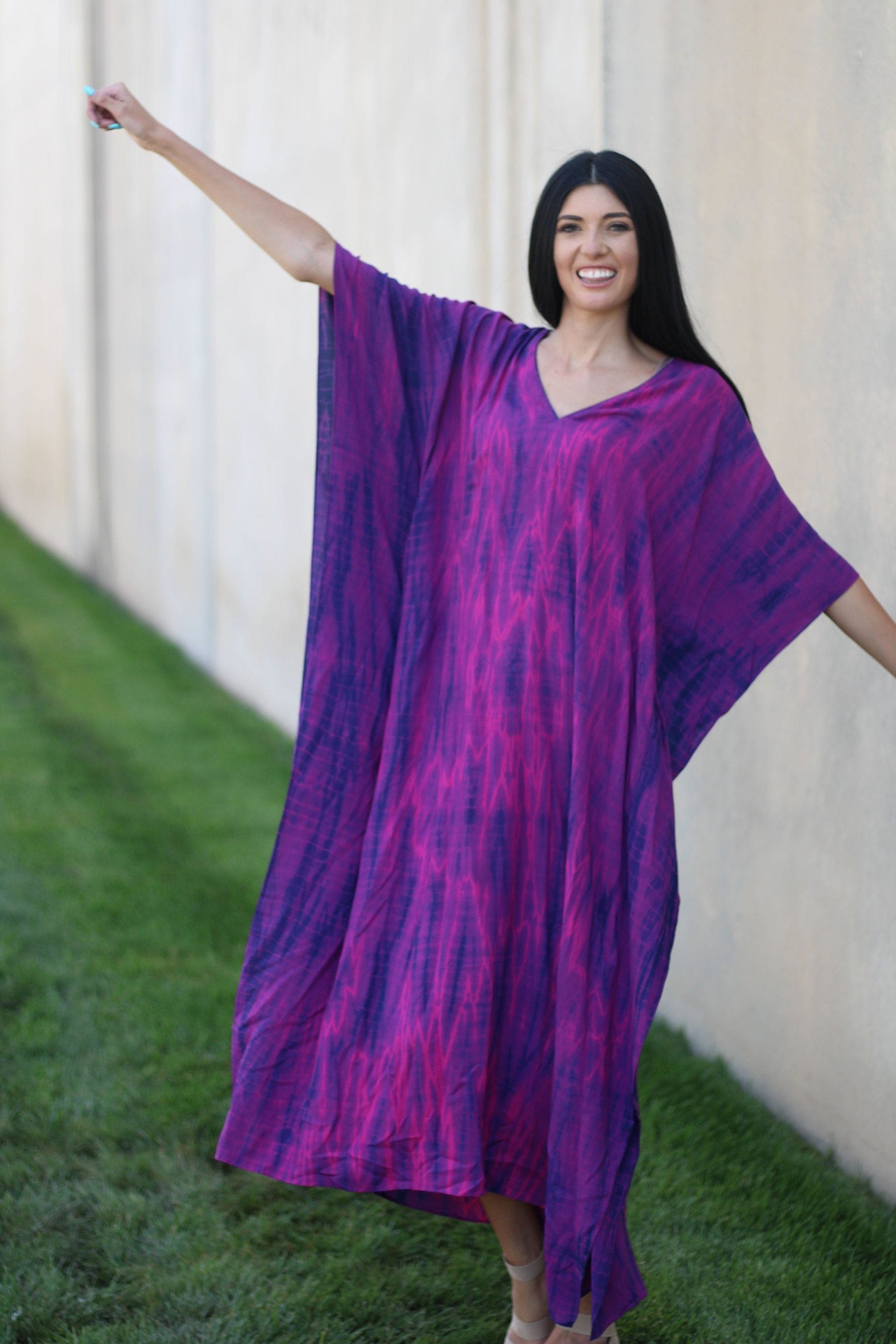 Tie Dye Kaftan Dress, Caftan For Women, Plus Size Kaftan Dress, Maxi