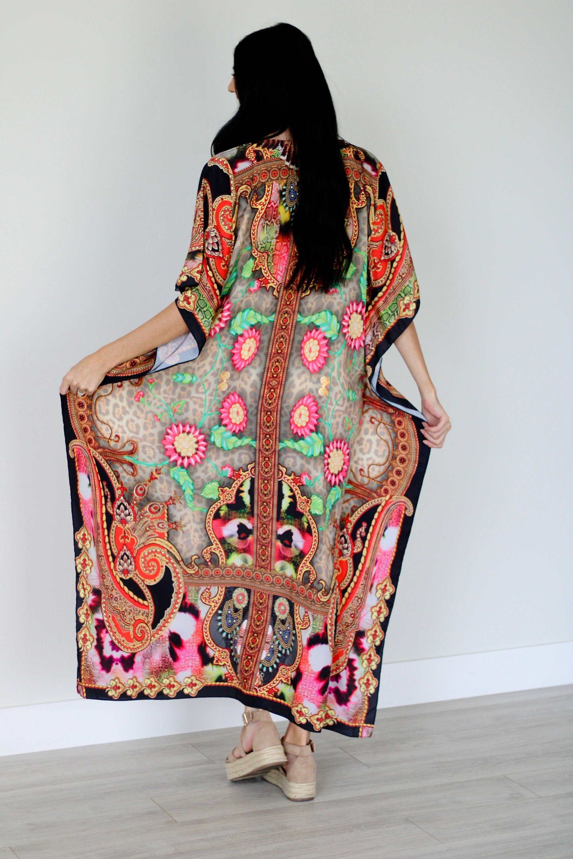 Turkish Abaya Dress, Oriental Kaftan Dress, Plus Size Kaftan, Maxi