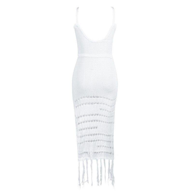 Sexy V Neck White Beach Dress Women Plus Size Swimwear Cover Ups