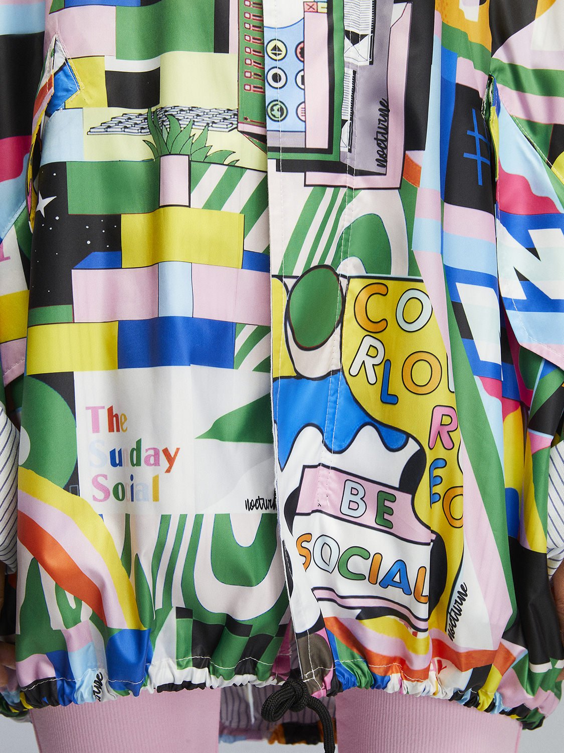 Printed Oversized Raincoat