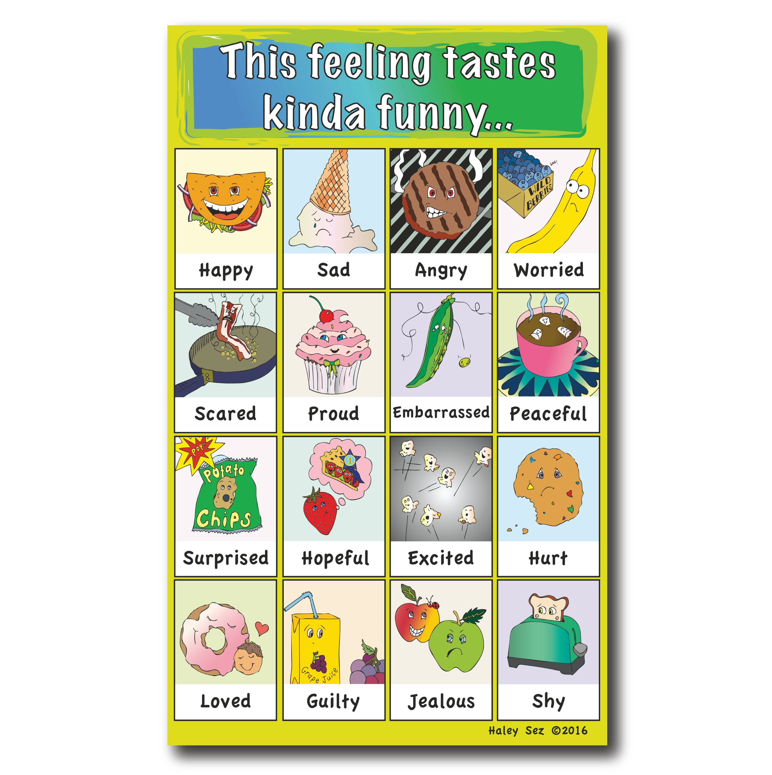 Funny Food Feelings Chart