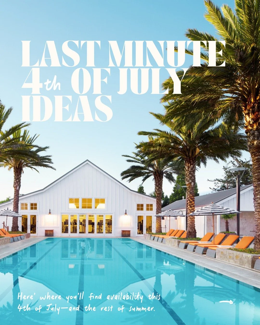 Still figuring out your #travelplans for July 4th? 🇺🇸 

Don&rsquo;t worry&ndash;I've tracked down the good stuff (that still has availability). From Montana's wilderness playground near Yellowstone to that effortlessly chic coastal vibe in Orange C