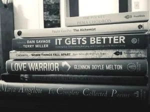 Stack of books It Gets Better