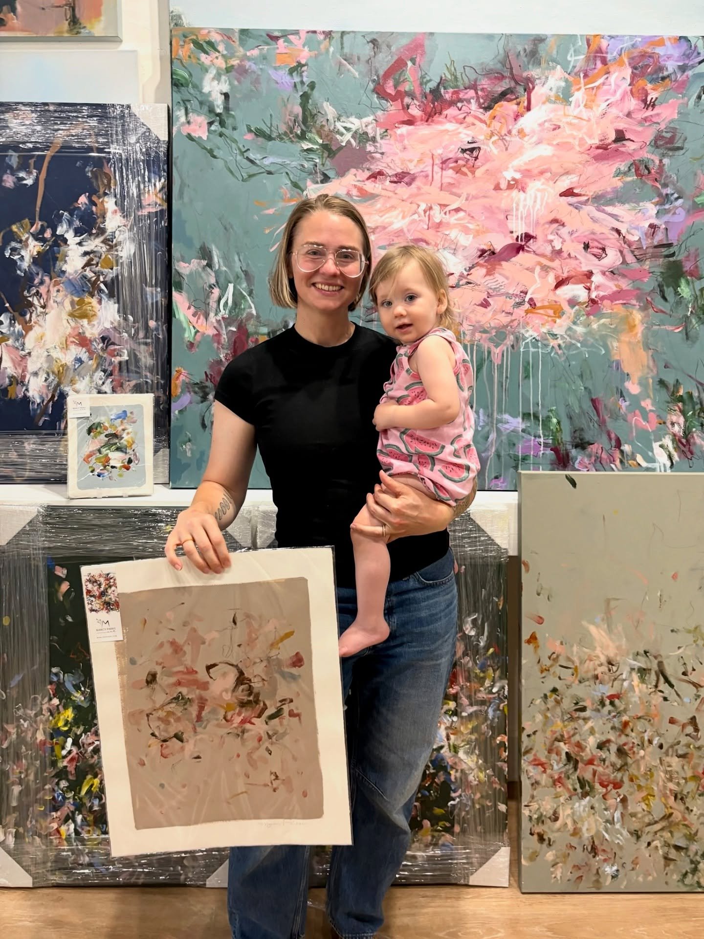 A very warm welcome for our newest artist, Marcy Parks! 💜 @marcyparksart &mdash; We are so excited &amp; honored to represent her. ✨

A few words from the artist herself regarding her newest collection, The Mother&rsquo;s Load:

&ldquo;I had a baby 