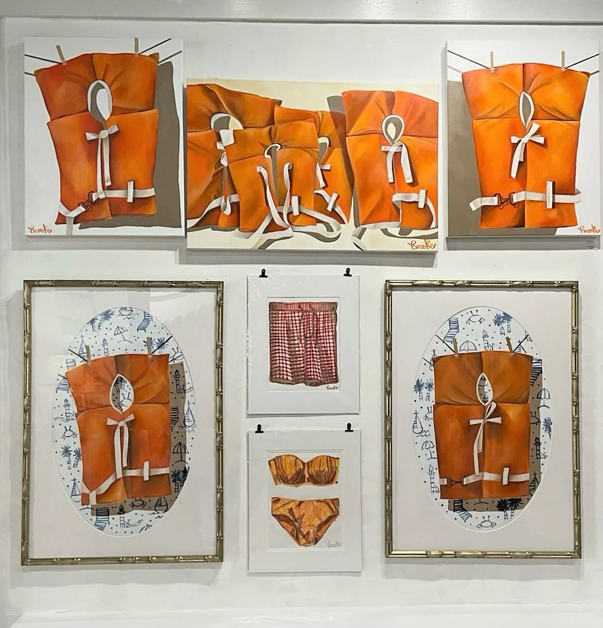Use code PURPLE30 online or visit us in-store to enjoy 30% off from now until August 31st for our end of summer art sale! 🖼️🏷️
Brooke Lancaster&rsquo;s (@bybrooke.fineart ) life jacket series is included &mdash; Adorn your lake house or your foreve
