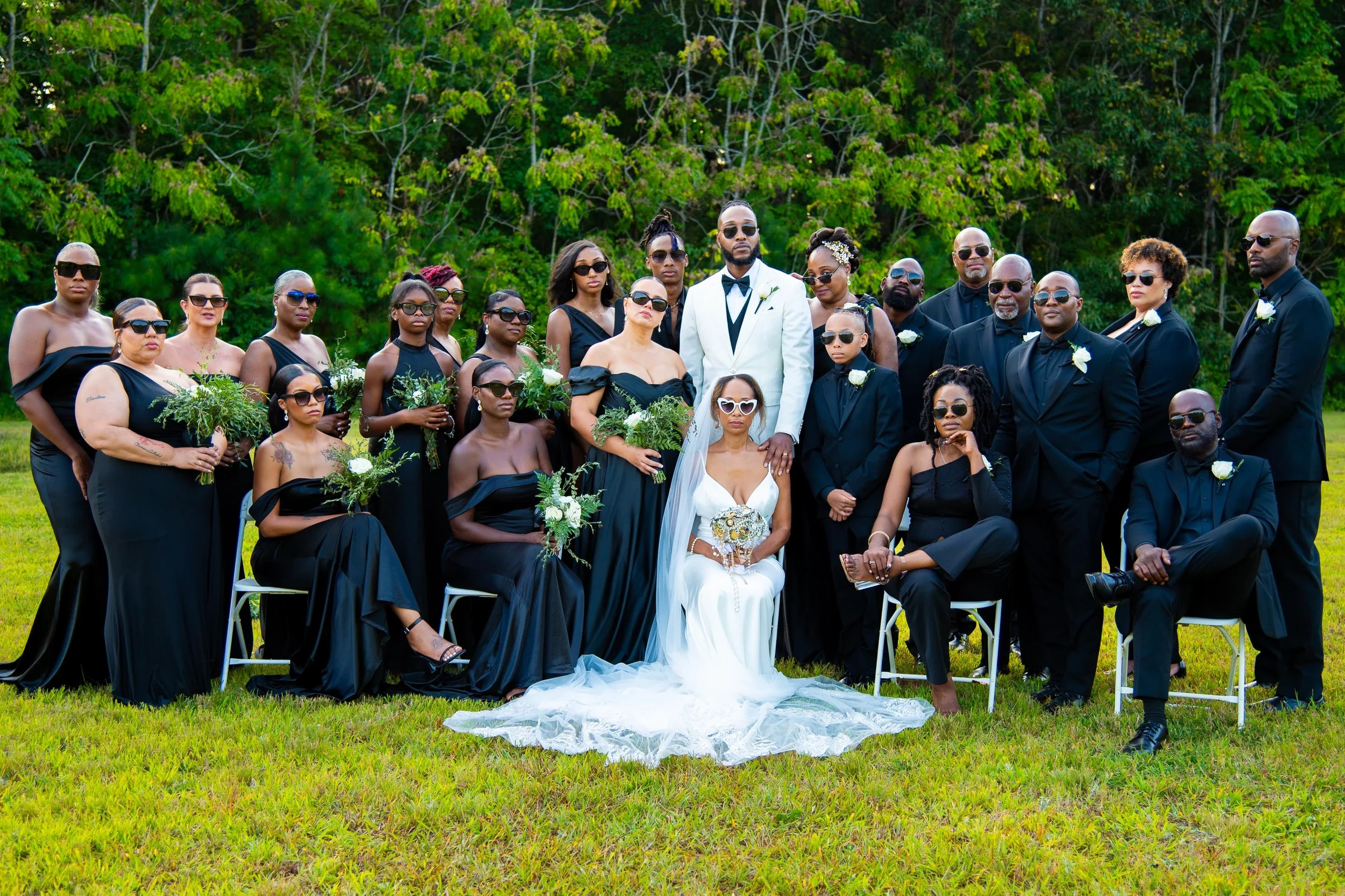 wedding party portrait