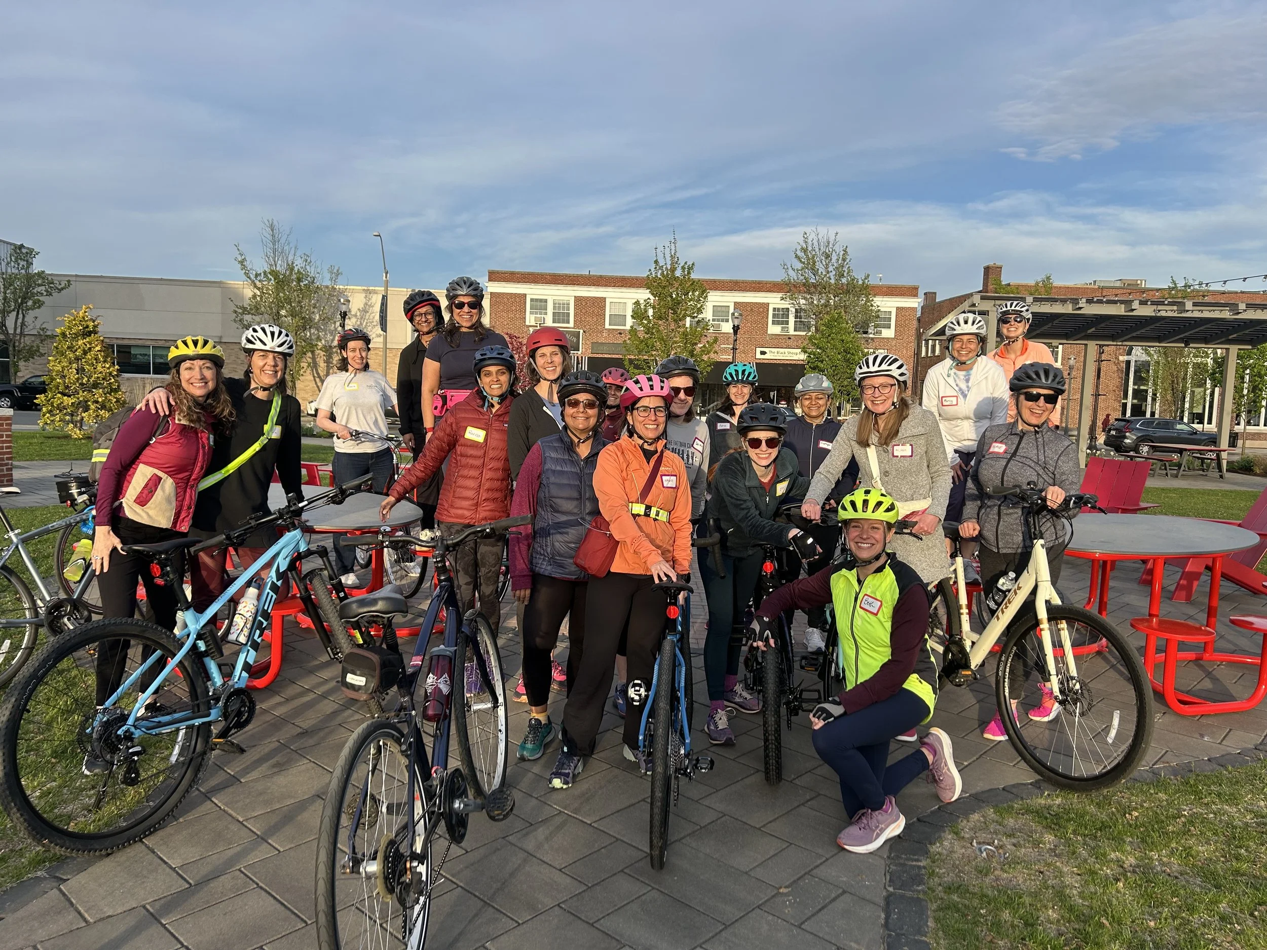 Needham Bike Moms - 1st ride of the season