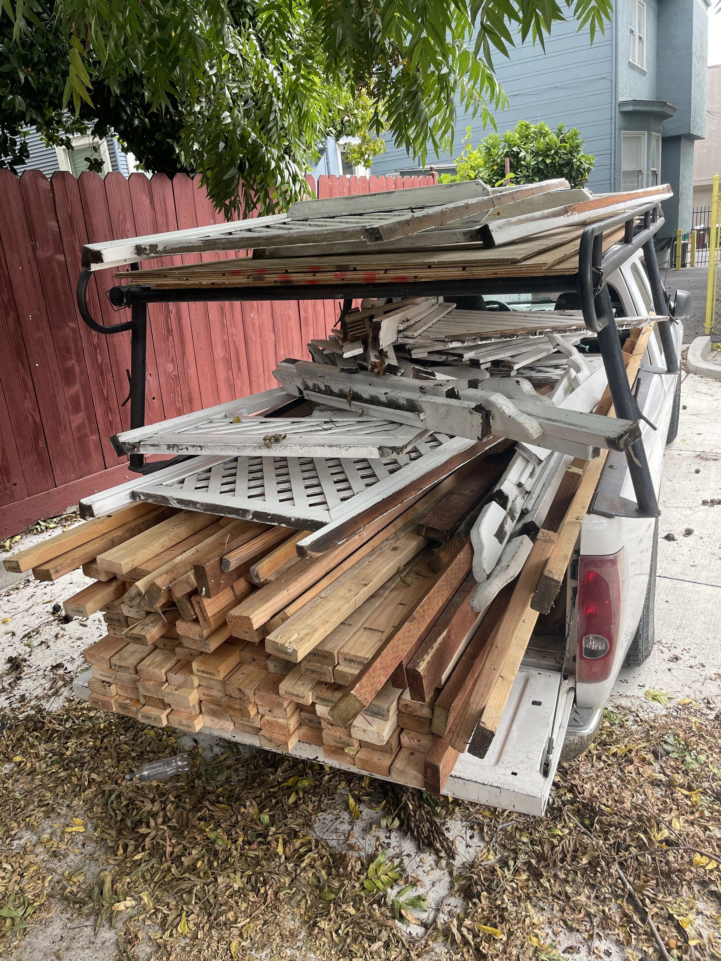 deconstructing & reclaiming lumber 